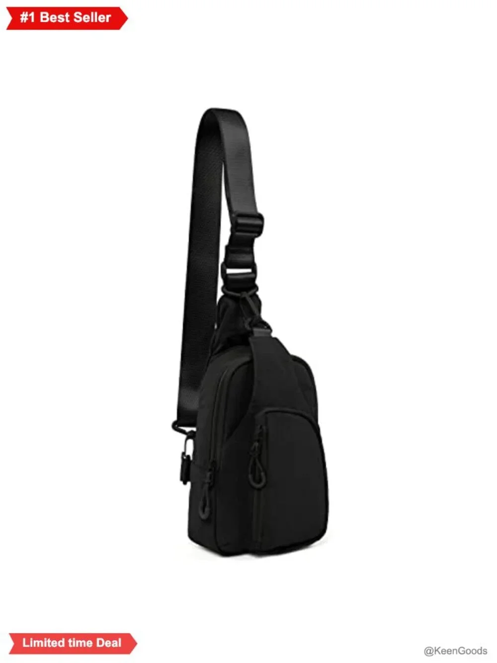 Nylon Sling Bag Adjustable Strap Crossbody Chest Backpack Travel Hiking